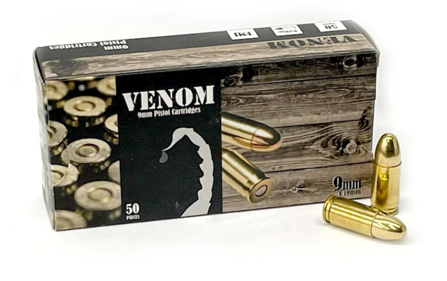 Buy 9mm – 115 Grain FMJ Online |  Venom – 1000 Rounds